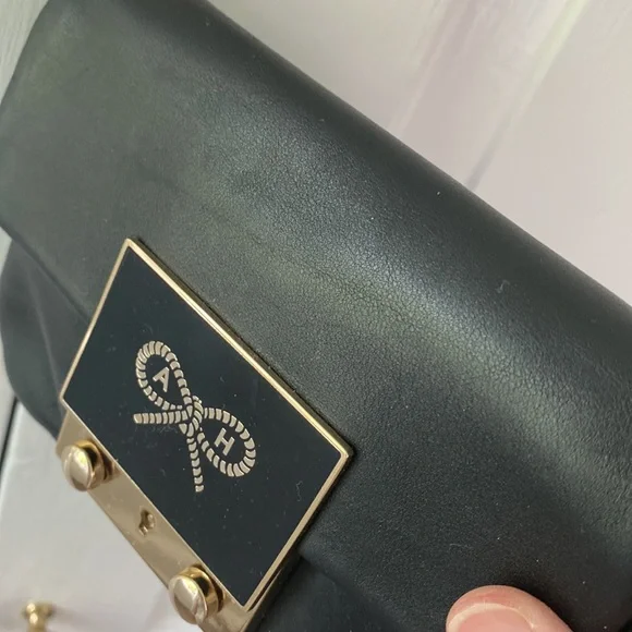 Anya Hindmark Cross Body Black Leather Bag - Picture 2 of 10